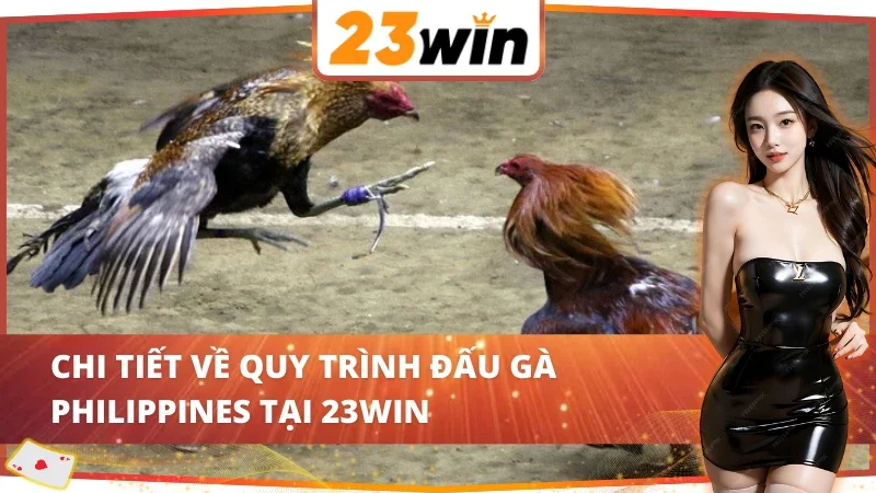 Quy trình diễn ra một trận thi đấu Đá Gà Philippines 23WIN